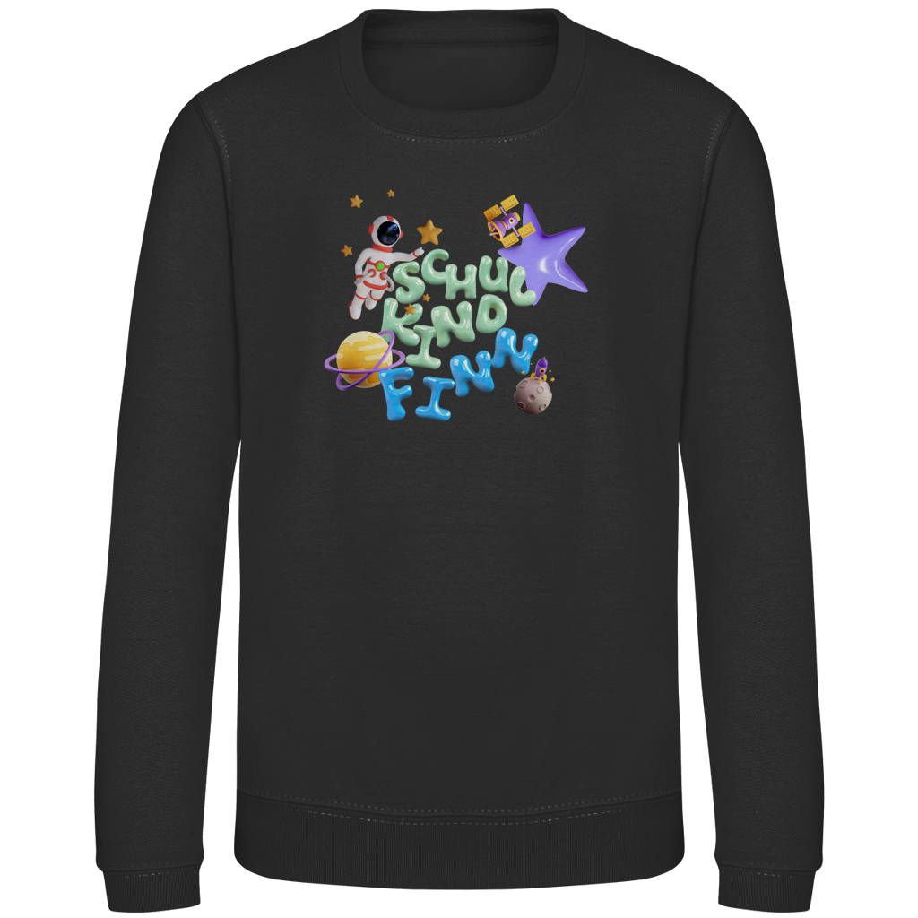 Kinder Sweatshirt Liquid Design Astronaut