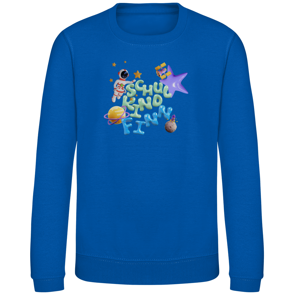 Kinder Sweatshirt Liquid Design Astronaut
