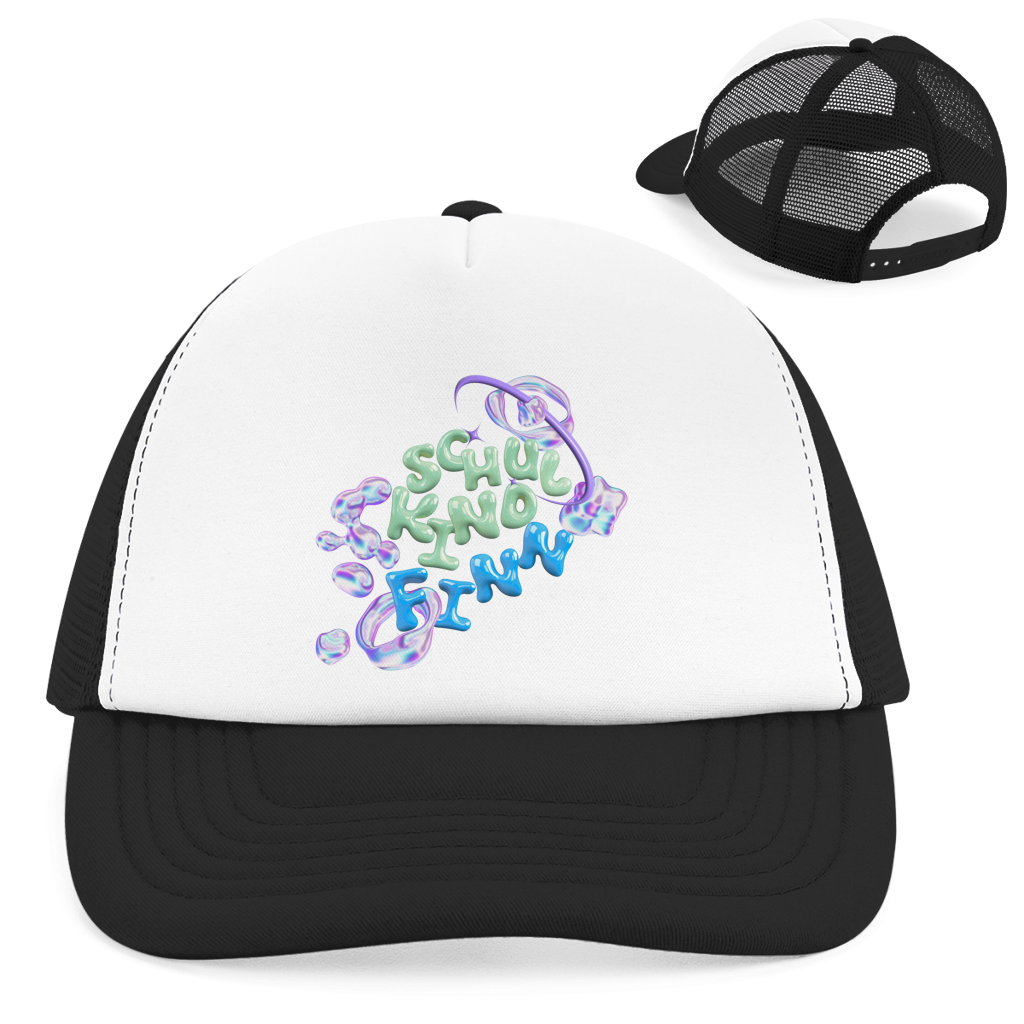 Retro Trucker Cap Liquid Design Drops