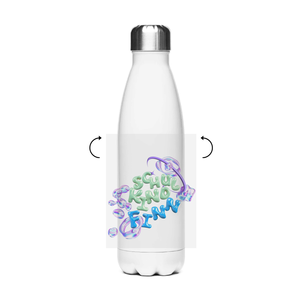 Isoflasche "Liquid Design Drops"  – Robuste Edelstahl-Thermosflasche (500 ml)