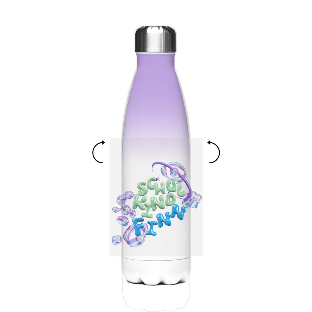 Isoflasche "Liquid Design Drops"  – Robuste Edelstahl-Thermosflasche (500 ml)