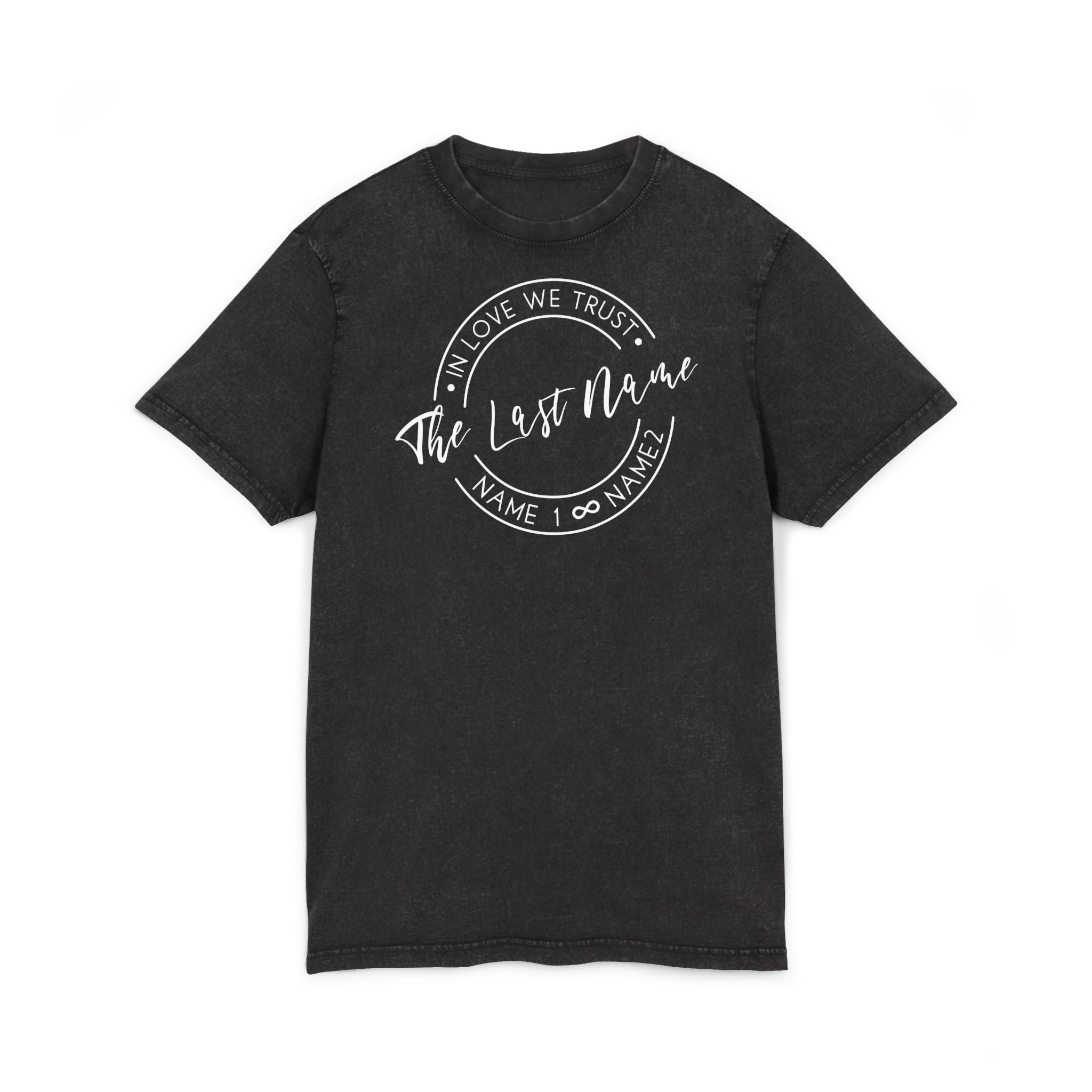 In Love We Trust • personalisierbares Shirt im Vintage Look für Date Night
