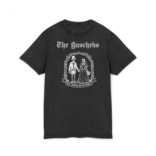 "Skelett Paar" personalisiert mit Wunschnamen Band Shirt im Vintage Look
