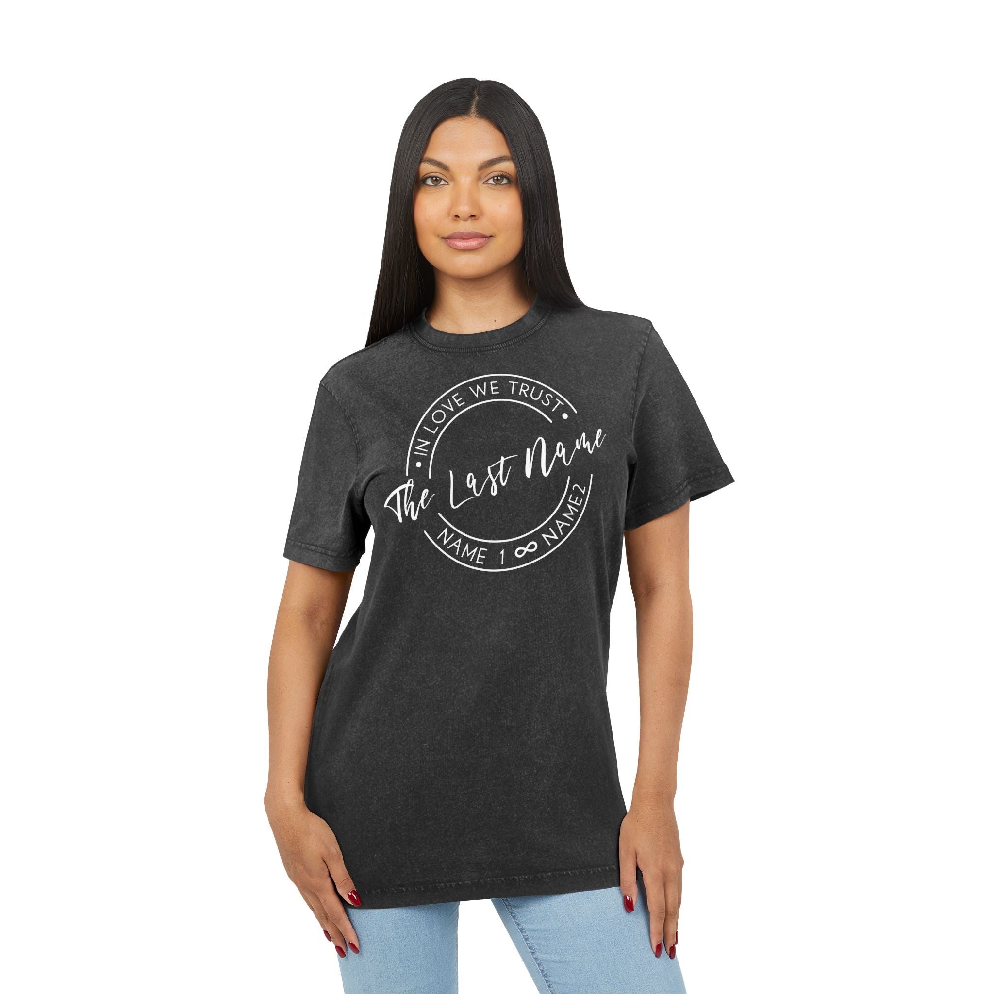 In Love We Trust • personalisierbares Shirt im Vintage Look für Date Night