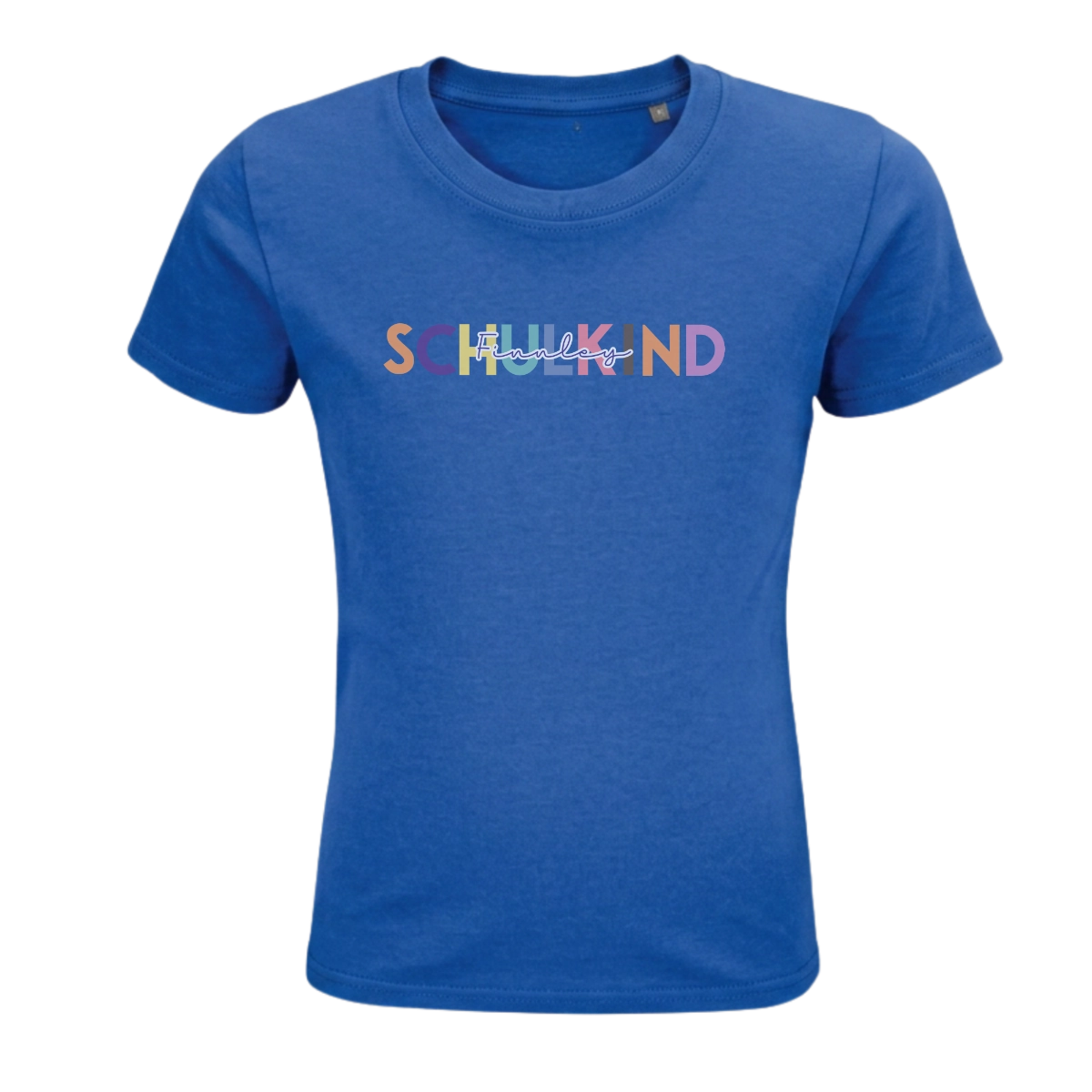 Schulkind T-Shirt "Minimalist bunt" mit Wunschnamen